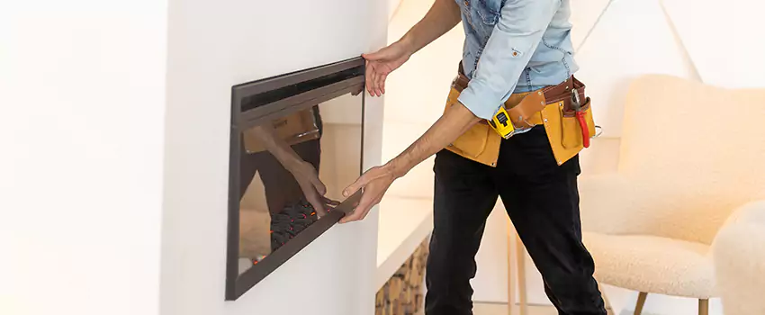 Metal Fireplace Installation in Seagoville, Texas