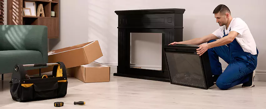 Old Rusted Metal Fireplace Repair And Replacement in Seagoville, TX